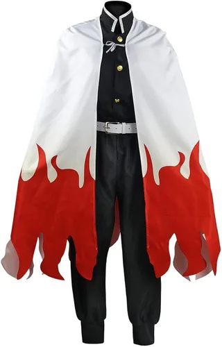 Vista 2 de IOPBOT Disfraz de cosplay de Agatsuma Tanjiro para mujer, kimono de Kochou para Halloween
