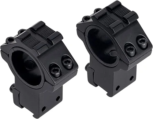 Vista 4 de 25.4/30/34mm Scope Rings, Medium/High Profile Scope Mounting Ring for 11/21mm Rail with Picatinny Top Rail Cover Heavy-Duty Screws, 2 Pack