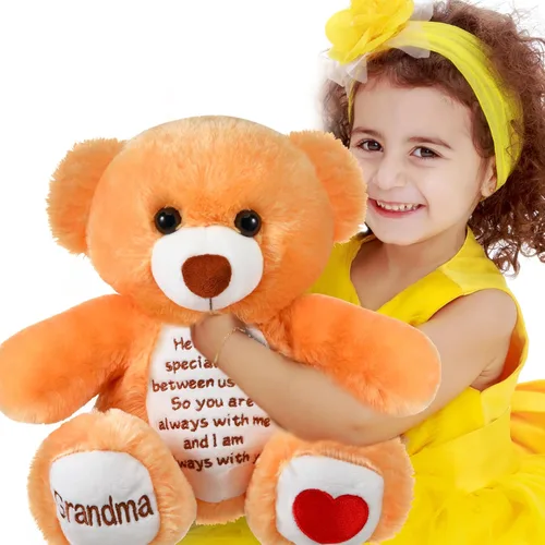 Vista 2 de Liliful Osos de condolencia para niños y niñas, oso conmemorativo de la pérdida de la abuela, animales de peluche de duelo, regalo de recuerdo