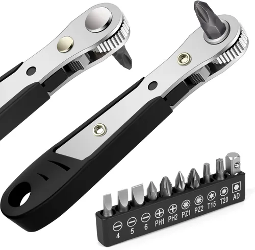 Vista 11 de OSDUE Juego de destornilladores de ángulo recto compacto para bricolaje