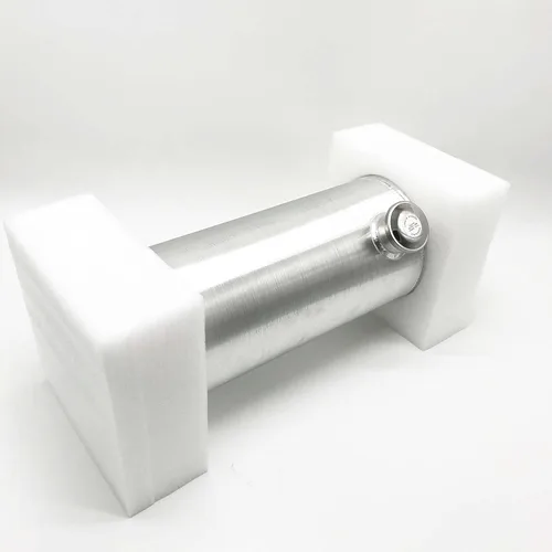 Vista 6 de JSD tanque de gas de 4 galones con llenado final de 8" x 20" de aluminio laminado con salida de llenado final de 1/4 NPT