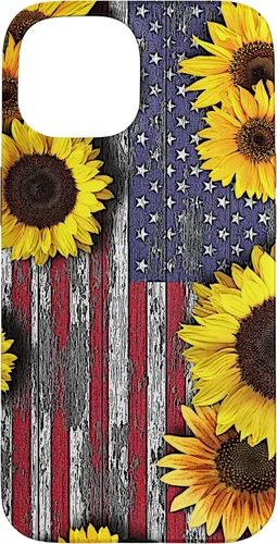 Vista 6 de American Flag with Sunflowers Case for iPhone 17