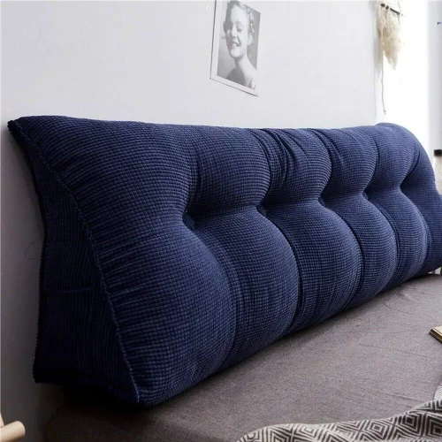 Vista 5 de Cojín triangular de cuña para respaldo de cama, almohada de apoyo de posicionamiento, almohada de lectura para sofá cama, oficina, almohadilla