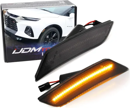 Vista 12 de iJDMTOY Kit de Luces Marcadoras Laterales LED Ámbar de Lente Transparente para Parachoques Compatible con Cadillac ATS 2013-2014, Cadillac XT5 2017