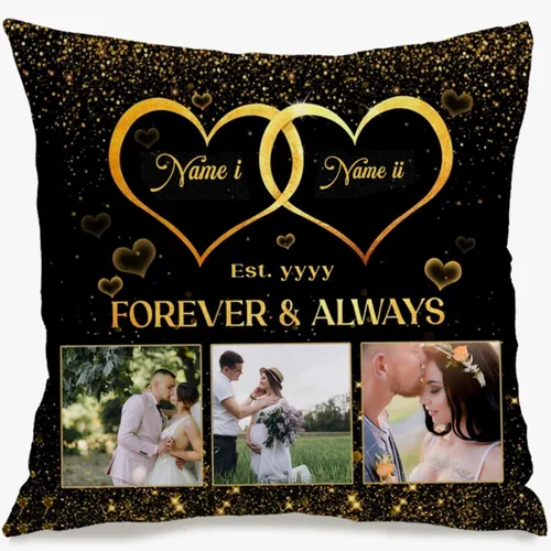 Vista 16 de Customizable Pillowcase with 6 Images and Text Dedicated to Mom, Decorative Cushion offering a Warm Gift for Anniversaries Birthdays Christmas or 6