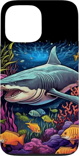 Vista 23 de iPhone 16 Tiger Shark Sea Ocean Underwater Shark Lover Case