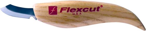 Vista 12 de FLEXCUT Cuchillos para tallado de madera Cuchillo para tallado de astillas Hoja de acero 1095 con alto contenido de carbono Mango ergonómico