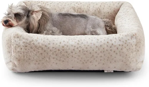 Vista 33 de JOEJOY Cama para Perro de Tamaño Mediano, Cama para Mascotas Ortopédica Lavable de Forro Polar de Pana Suave Premium con Funda de Cremallera
