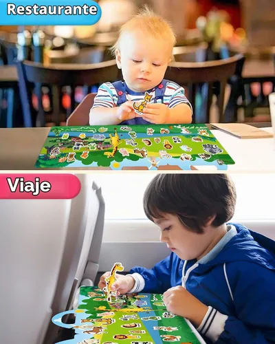 Vista 3 de Benresive Reusable Sticker Book, Travel Stickers for Kids, Boys Girls Gift