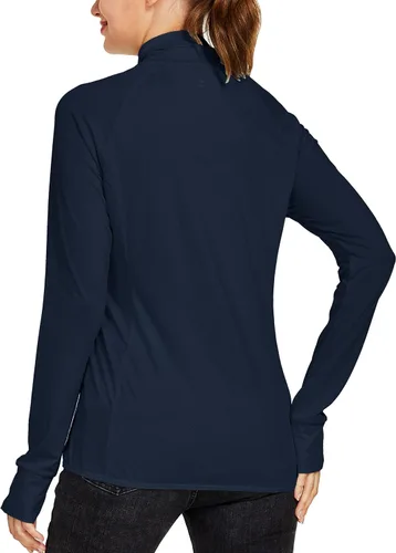 Vista 3 de Willit Camisas de manga larga para mujer, con protección solar UPF 50+, para correr, senderismo, atlética, con protección UV, ligera