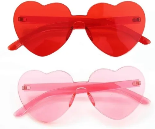 Vista 9 de EHH - Gafas de sol Cateye en forma de corazón