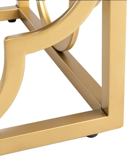 Vista 7 de Safavieh Home Fleur Banco rectangular Glam de terciopelo verde esmeralda y dorado de 45 pulgadas