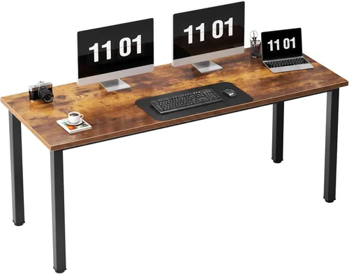 Vista 23 de Need Escritorio pequeño para computadora, mesa de escritura resistente de 31.5 pulgadas, estrecho, negro