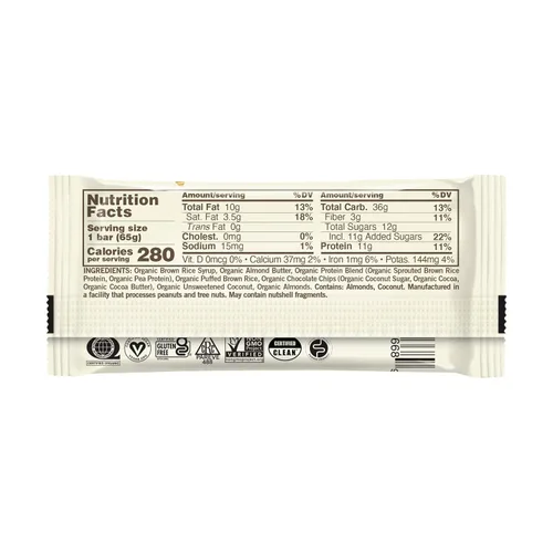Vista 2 de GoMacro MacroBar - Barra de proteína vegana orgánica de plátano y mantequilla de almendras, 2.3 onzas