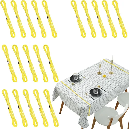 Vista 8 de ELANE 20 clips de mesa de picnic para mesas al aire libre, abrazaderas de mantel (negro)