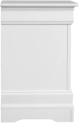 Vista 7 de Glory Furniture Louis Phillipe - Mesita de noche con 2 cajones, color blanco