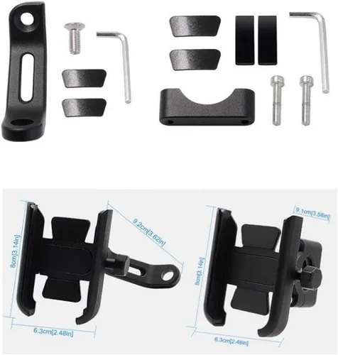 Vista 3 de Soporte de montaje para Yamaha FZ25 FZ-25 motocicleta CNC aluminio teléfono móvil Holde espejo retrovisor soporte del manillar
