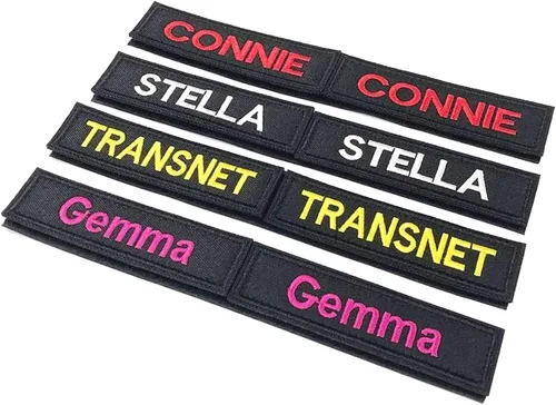 Vista 5 de kamao Parche bordado con nombre personalizado, 2 piezas de parches personalizados para chaqueta de motocicleta, etiqueta táctica de nombre moral