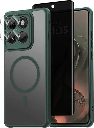 Vista 13 de Funda magnética para Motorola Edge 2026, con protector de pantalla de privacidad y protector de lente de cámara, [militar a prueba de golpes] funda