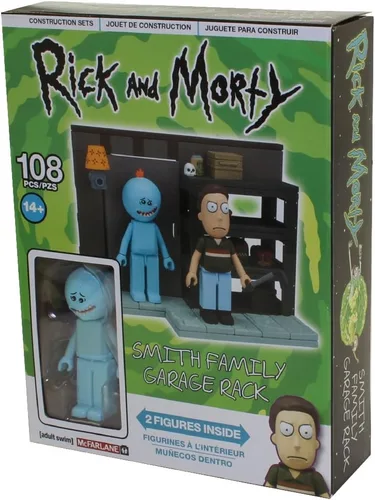 Vista 3 de McFarlane Toys Rick y Morty Cochera Smith construcción pequeña para armar con bloques
