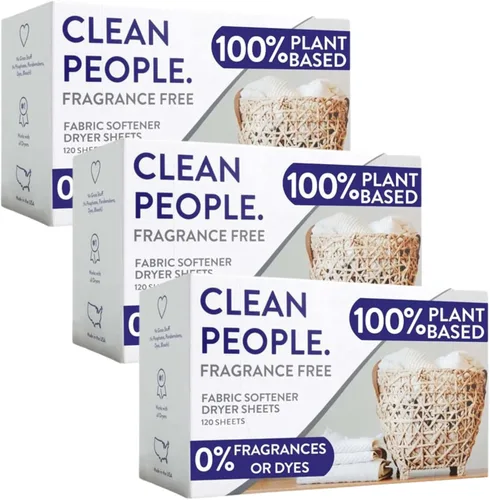 Vista 10 de The Clean People Hojas suavizantes de tela, hojas de secadora, suavizan y eliminan la adherencia estática, suavizante vegano para ropa, aceites