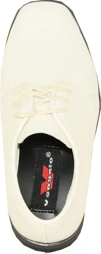 Vista 2 de VANGELO Zapato de vestir Oxford con cordones para niños, zapatos de esmoquin para bailes, uniformes, bodas, eventos formales, tamaño desde niños