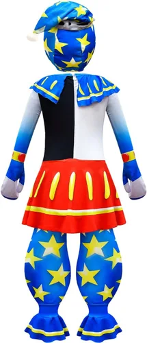 Vista 3 de Layeba Disfraz de payaso Sun Moondrop para niños, disfraz de Halloween y cosplay