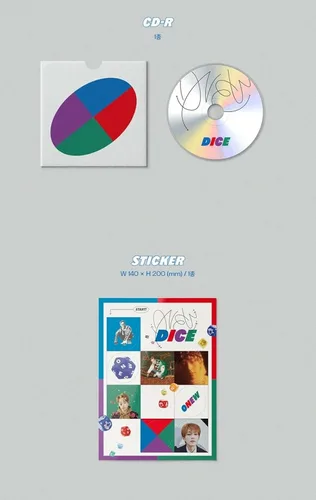 Vista 5 de SHINee ONEW - DICE, Photobook Ver. (Cubierta de dados con CD, Photobook, Pegatina, Tarjeta Especial, Tarjeta Foto, Beneficio de Preorder)