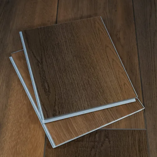 Vista 14 de Muestra de corte de 12" de suelo de tablón de vinilo de lujo Instalación DIY con clic, capa de desgaste de 40 mil, LVP resistente al agua y a