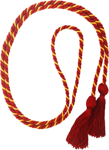 Vista 128 de Cordón de honor de graduación para graduaciones universitarias, escuela secundaria y más duradero y brillante (oro antiguo) - Paquete de 10