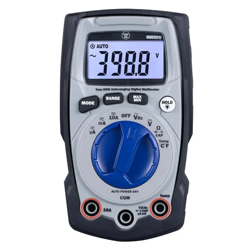 Vista 2 de Westinghouse Multímetro de Rango Automático True RMS de 600V con Pantalla Grande y Modo Relativo; Mide Voltaje, Corriente, Resistencia