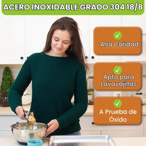 Vista 5 de Spring Chef - Cuchara de melón de acero inoxidable extra pequeña, #100, color negro Mini Cookie Scoop for Baking with Trigger Release, Watermelon