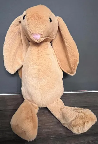 Vista 2 de Peluche de conejo de Pascua personalizado de 10" (marrón)