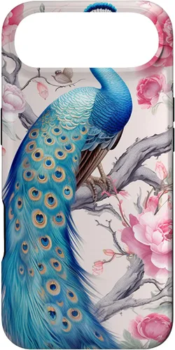 Vista 27 de Chinoiserie Peacock Rose Garden Case for iPhone 17