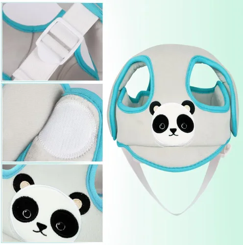 Vista 3 de Protector de cabeza de bebé para caminar y gatear para niños pequeños, protección de seguridad, anticolisión, lindo parachoques de cabeza, almohada