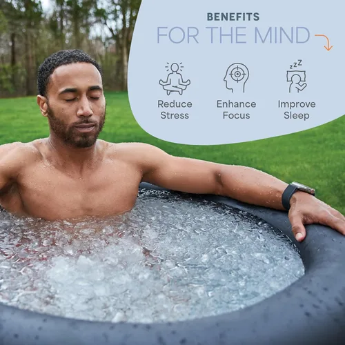 Vista 4 de LifePro NordPod - Tina de hielo de recuperación – Tina de inmersión fría portátil para recuperación de baños de hielo y terapia de agua fría