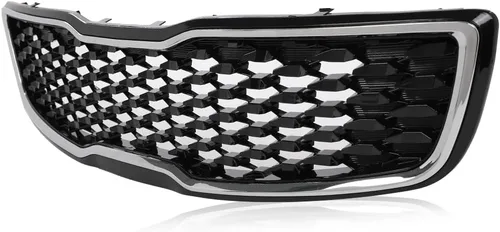 Vista 8 de CROSSDESIG Rejilla de parachoques superior cromada delantera compatible con Kia Forte5 Hatchback EX LX 2017 2018