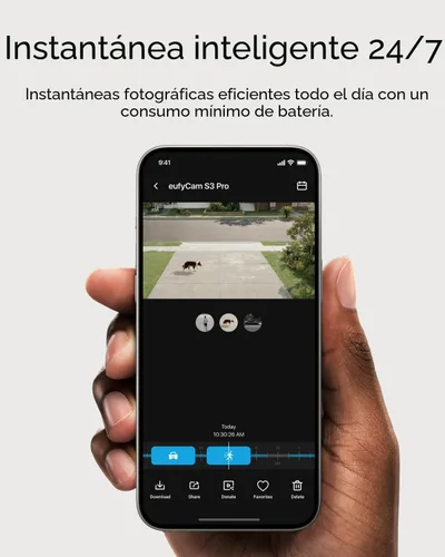 Vista 8 de eufy Security eufyCam S3 Pro, kit de 2 cámaras, solar 4K para exteriores