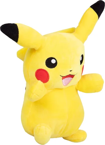 Vista 3 de Pikachu de peluche de Pokémon, 8 pulgadas, con licencia oficial de Wicked Cool Toys