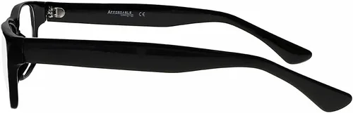 Vista 6 de Gafas de lectura de cristal real con lentes de cristal real transparente en marco estilo geek - aumento +0.25 a +3.00