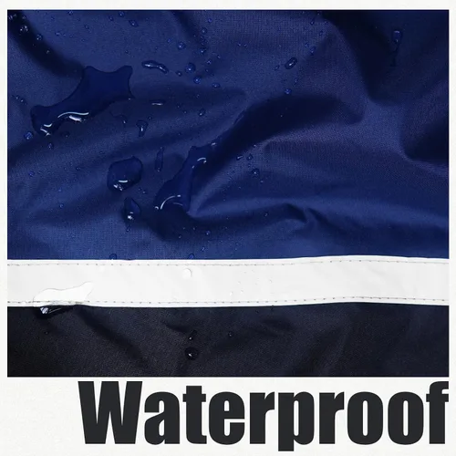 Vista 2 de RainRider Trajes impermeables y transpirables para hombres - Abrigo de lluvia Oxford duradero con pantalones Azul marino