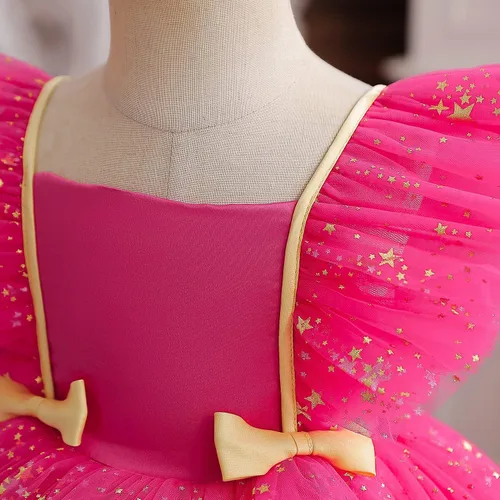 Vista 3 de NNJXD Baby Girl Princess Dress Bowknot Sequins Dresses