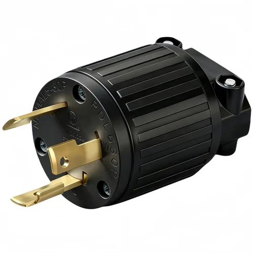 Vista 11 de Nema L5-30P - Enchufe de bloqueo para generador, bloqueo giratorio L5-30P, 30A 125V, 2 polos y 3 cables, conector de alimentación de CA montado