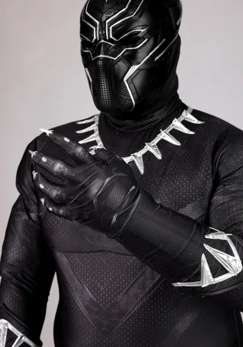 Vista 7 de Disfraz Premium de Marvel Black Panther Talla Plus para Hombre Multicolor