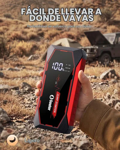 Vista 5 de Jump Starter 7000A Paquete de baterías de arranque de coche 7000A con bolsa de almacenamiento
