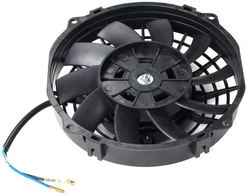 Vista 5 de 7" 12V Universal Slim Cooling Fan Push Pull Kit de montaje de ventilador de refrigeración para radiador eléctrico (paquete de 2) Negro