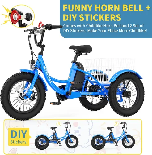 Vista 7 de NAIZEA Bicicleta eléctrica para niños, triciclo de 16 pulgadas para niños y niñas de 6 a 12 años, bicicleta eléctrica para niños de 250 W, bicicleta