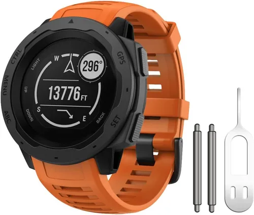 Vista 20 de NotoCity Correa de repuesto para Garmin Instinct, silicona suave, compatible con Garmin Instinct 2/Solar/Tactical(verde militar)