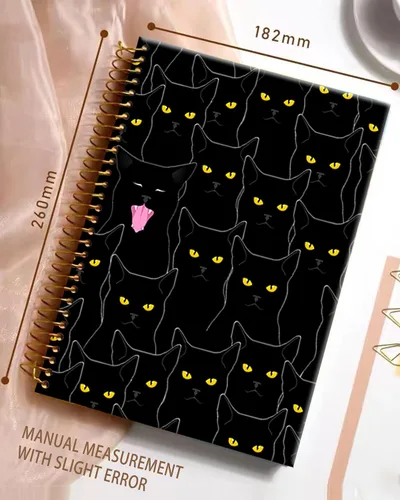 Vista 2 de iampanda Cuaderno Diario en Espiral, Animales Lindos Encuadernación Fuerte de Doble Alambre con Papel Premium para Niñas Mujeres, 60 Hojas A5