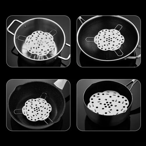 Vista 8 de Foldable Stainless Steel Steam Rack 24cm High Feet
